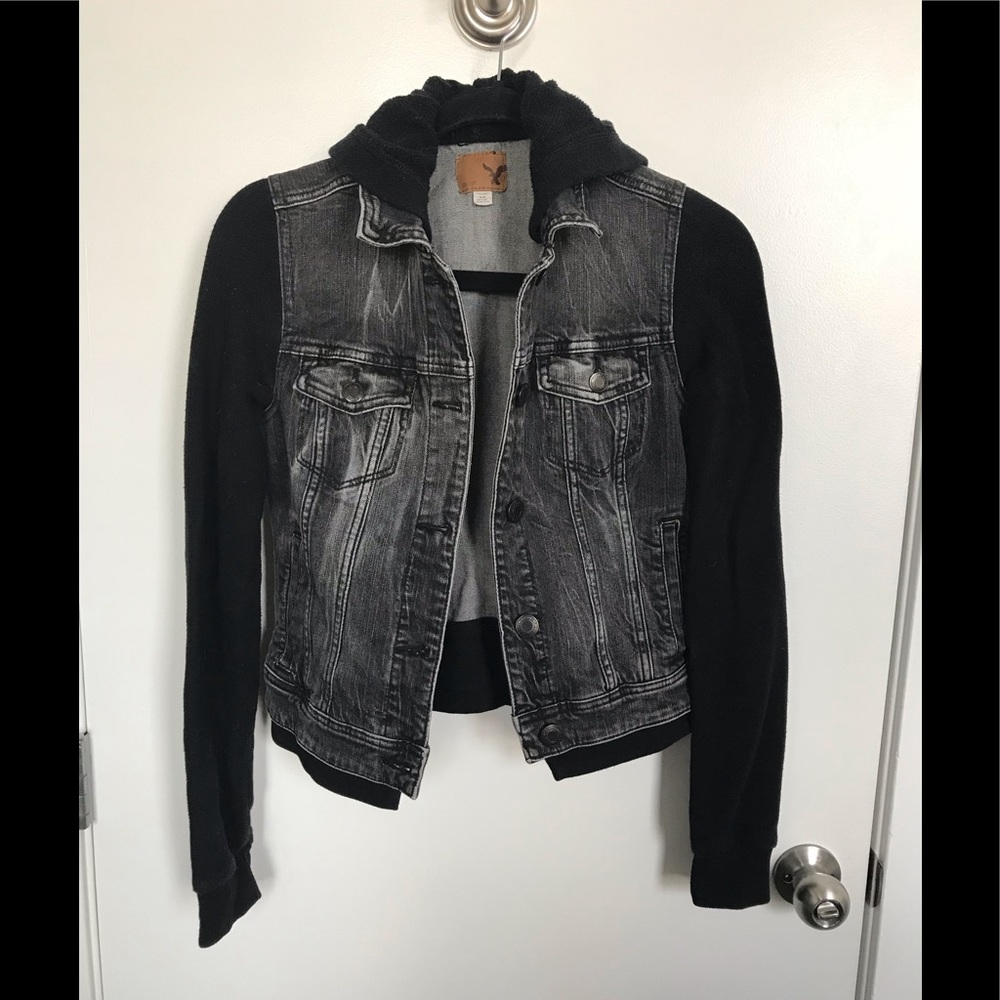 American Eagle black Jean jacket